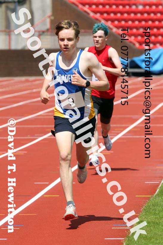 1500 metres, 2021 Northumberland, Durham and Cleveland Schools. Photo: David T. Hewitson/Sports for All Pics